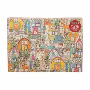 WHSmith 1000 Piece Vintage Gingerbread Town Jigsaw Puzzle