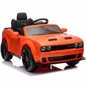 Kids Electric Ride On 12V Dodge Challenger Orange