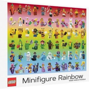 LEGO 1000 Piece Minifigure Rainbow Jigsaw Puzzle