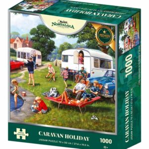 Nostalgia Collection Caravan Holiday 1000 Piece Jigsaw Puzzle