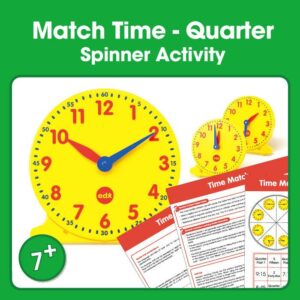 Time Match (Quarter Hour) Spinner Game (7+)