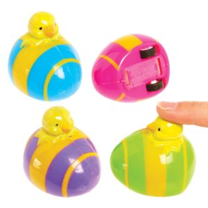 Easter Chick Pull Back Racers  (Pack of 4) Easter Toys