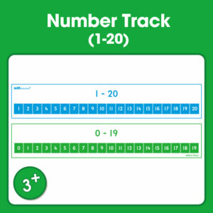 Edx Education Downloadable Number Track (1-20)