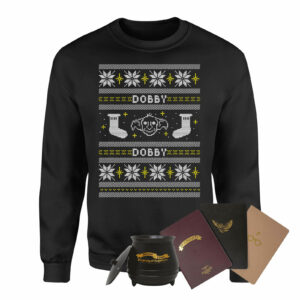 Harry Potter Officially Licensed MEGA Christmas Gift Set - Includes Christmas Jumper plus 3 gifts - XXL