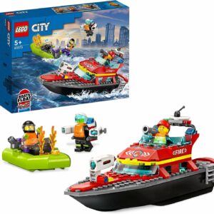 LEGO City Fire Rescue Boat Toy Building Set 60373