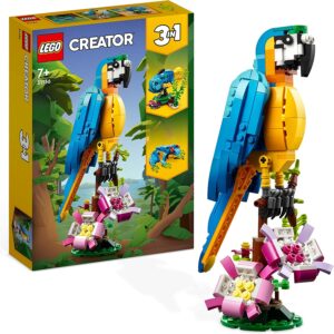 LEGO Creator 3-in-1 Exotic Parrot Animals Building Set 31136