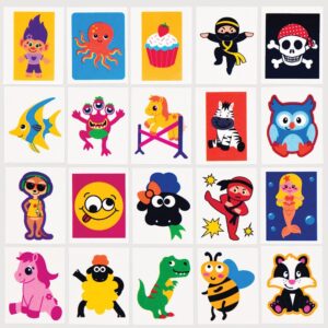 Temporary Tattoos For Kids Bumper Pack (Pack of 80) Toys
