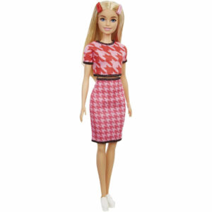 Barbie 169 Pink Top Blonde Hair Retro Clothes Matching Skirt