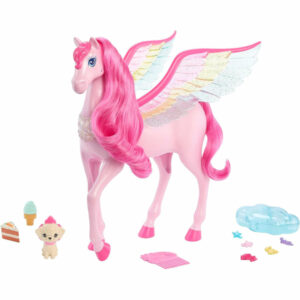 Barbie A Touch of Magic Pegasus Pink Hair and Rainbow Wings