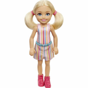 Barbie Club Chelsea Pink Stripe Outfit Doll