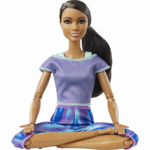 Barbie Dark Brown Hair Made To Move Yoga Doll 22 Flexible Joints