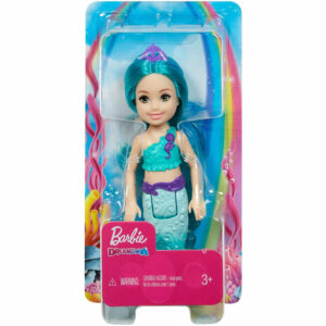 Barbie Dreamtopia Chelsea Mermaid Doll with Turquoise Hair and Tail GJJ89