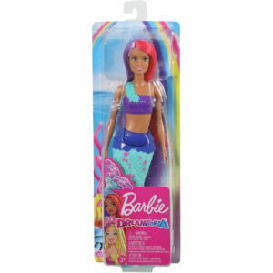 Barbie Dreamtopia Mermaid Doll with Light Blue & Purple Tail