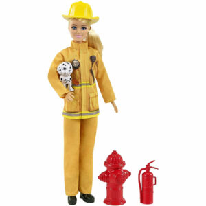 Barbie Firefighter Playset with Blonde Doll