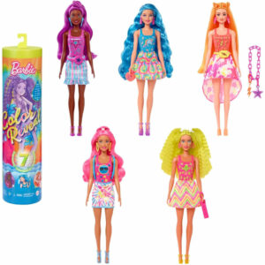 Barbie Neon Colour Reveal Doll with 7 Unboxing Surprises