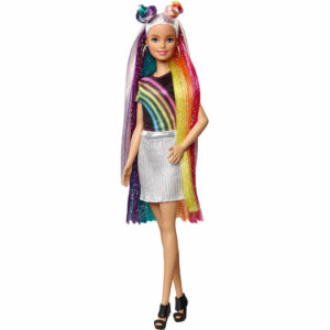 Barbie Rainbow Sparkle Hair Doll FXN96