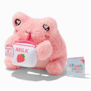 Claire's #plush Goals By Cuddle Barn 6'' Strawberry Milk Wawa Soft Toy