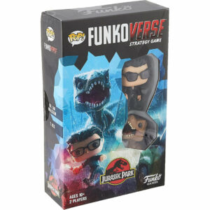 Funko POP Funkoverse Jurassic Park 101 Expand alone game with Dr Ian Malcolm & T Rex Figures