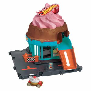 Hot Wheels City Downtown Ice Cream Swirl Playset