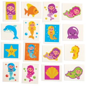 Mermaid Temporary Tattoos For Kids (Pack of 80) Toys