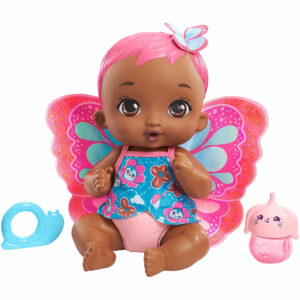 My Garden Baby Feed and Change Baby Butterfly Doll with Pink Hair