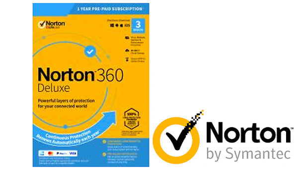 NORTON 360 Deluxe 2024 - 1 Year Subscription For 3 Devices