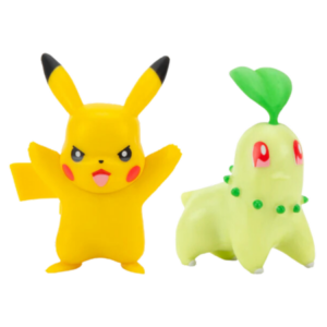 Pokémon Battle Character Chikorita & Pikachu