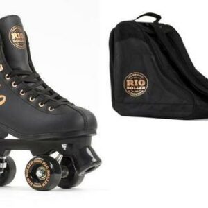 Rio Roller Rose Quad Roller Skates - Black/Gold