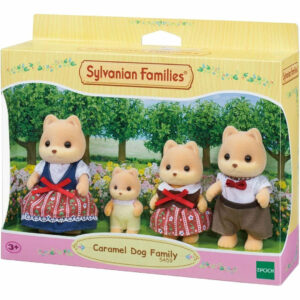 Sylvanian Families Caramel Dog Family of 4 Figurines