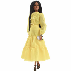 Barbie @Barbiestyle Yellow Dress & Coat Doll