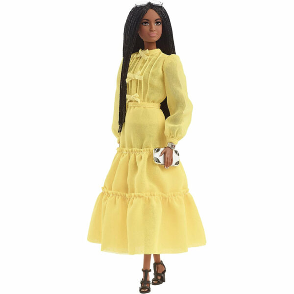 Barbie @Barbiestyle Yellow Dress & Coat Doll