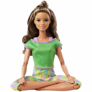 Barbie Light Brown Hair Made to Move Doll Flexible Yoga Doll