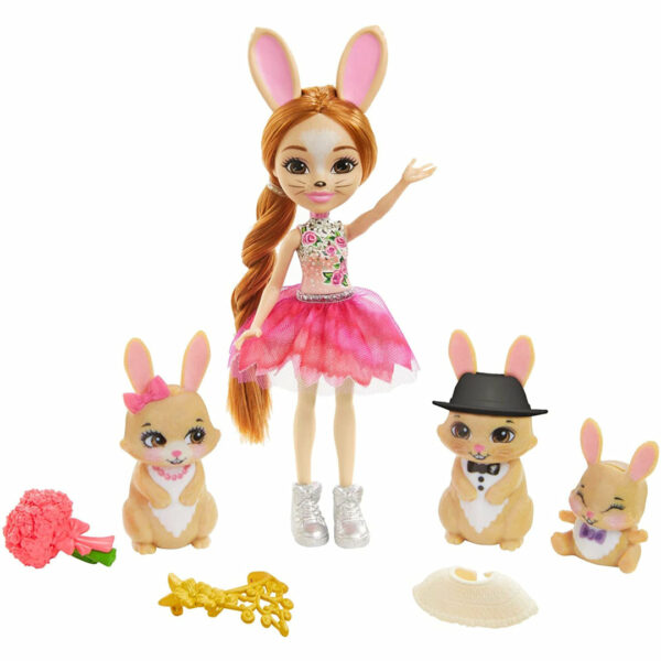 Enchantimals 6" Brystal & Bunny Family