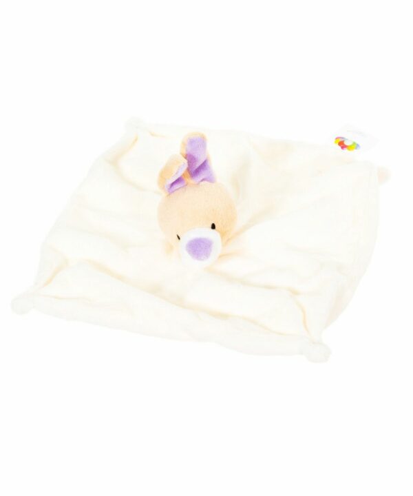 Le Petit Garçon Baby Unisex DouDou with bunny animal 129B - Beige Cotton - One Size