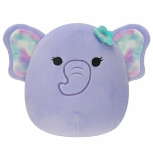 Original Squishmallows 7.5' Soft Toy - Anjali the Purple Elephant
