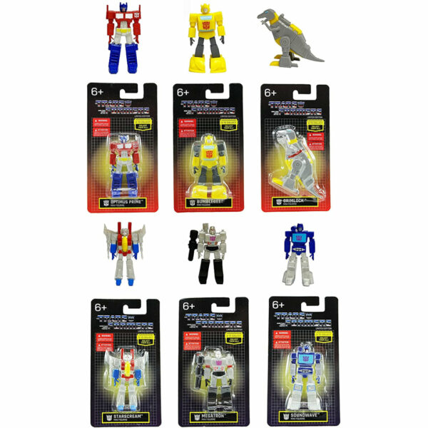 Transformers 2.5" Mini Action Figures Collectible Set of 6