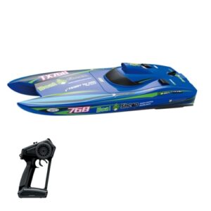 2.4GHz High Speed 30km/h Brushless Turbojet Speedboat Remote Control Ship Cooling Waterproof Low Battery/Over Distance Reminder