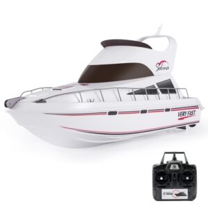 2.4GHz High Speed 30km/h Speedboat Remote Control Ship Waterproof 70cm27.56inch Large-sized Boat Toys