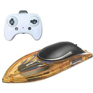 2.4GHz High Speed Remote Control Speedboat for Pool and Lake Electric Boat Toy with LED Light