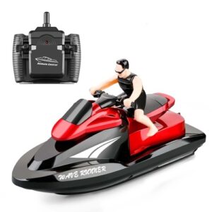 809 2.4Ghz RC Motorboat RC Boat High Speed Remote Control Boat for Pools Lakes Waterproof Toy for Kids Boys and Girls