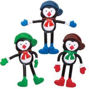 Bendy Penguins (Pack of 4) Christmas Toys