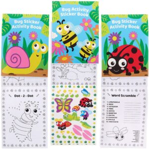 Bug Sticker Activity Books (Pack of 8) Creative Play Toys