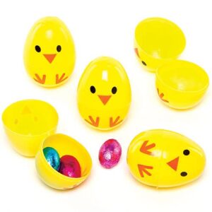 Chick Plastic Eggs (Pack of 10) Easter Toys