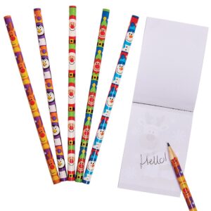 Christmas Chums Pencils (Pack of 15) Christmas Toys 5 assorted colours - Purple