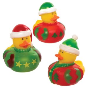 Christmas Elf Rubber Ducks (Pack of 6) Christmas Toys