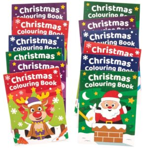 Christmas Mini Colouring Books (Pack of 12) 20 Colouring Pages