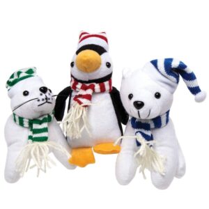 Cuddly Polar Animals (Pack of 3) Christmas Toys