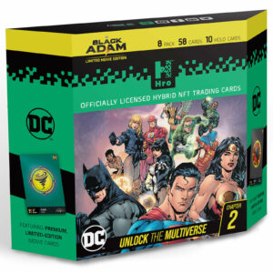 DC Unlock The Multiverse Black Adam 8-Pack Starter Pack – Hro Hybrid NFT Trading Cards