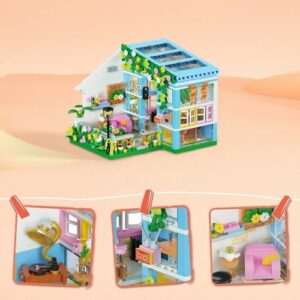 DIY Dollhouse Kit Wooden DIY Miniature Dollhouse Kit Christmas Gift Parent-Child Toy