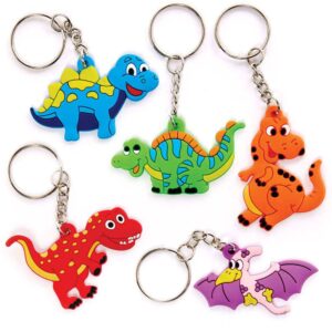 Dinosaur Keyrings (Pack of 10) Toys